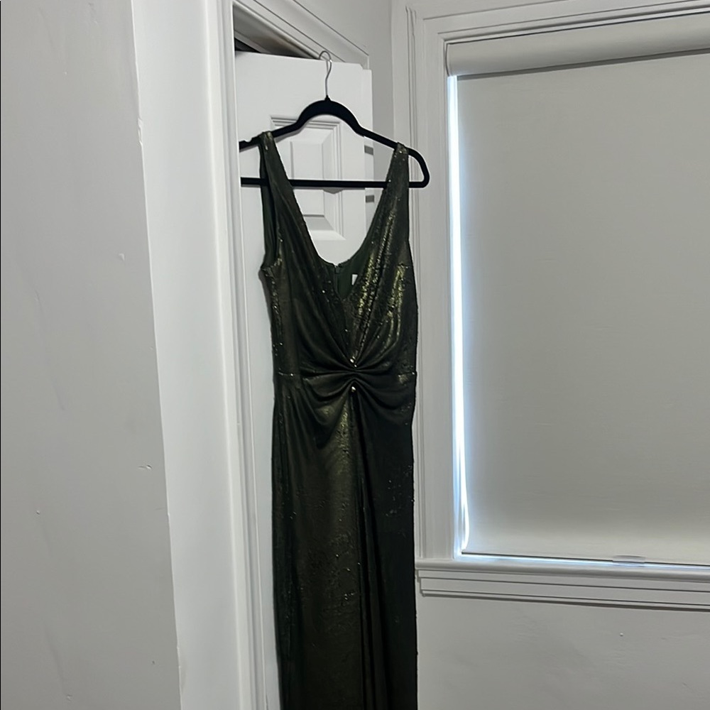 Elegant Dark Green Maxi Dress